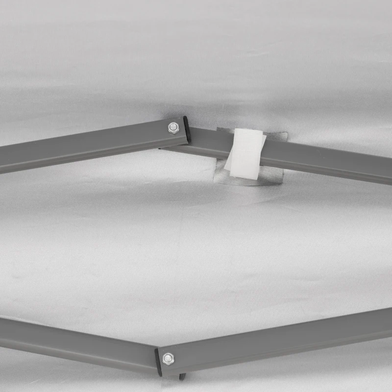 Outsunny Tonnelle barnum de jardin pop-up pliant 6L x 3l x 2,7H m sac inclus acier époxy oxford haute densité marron