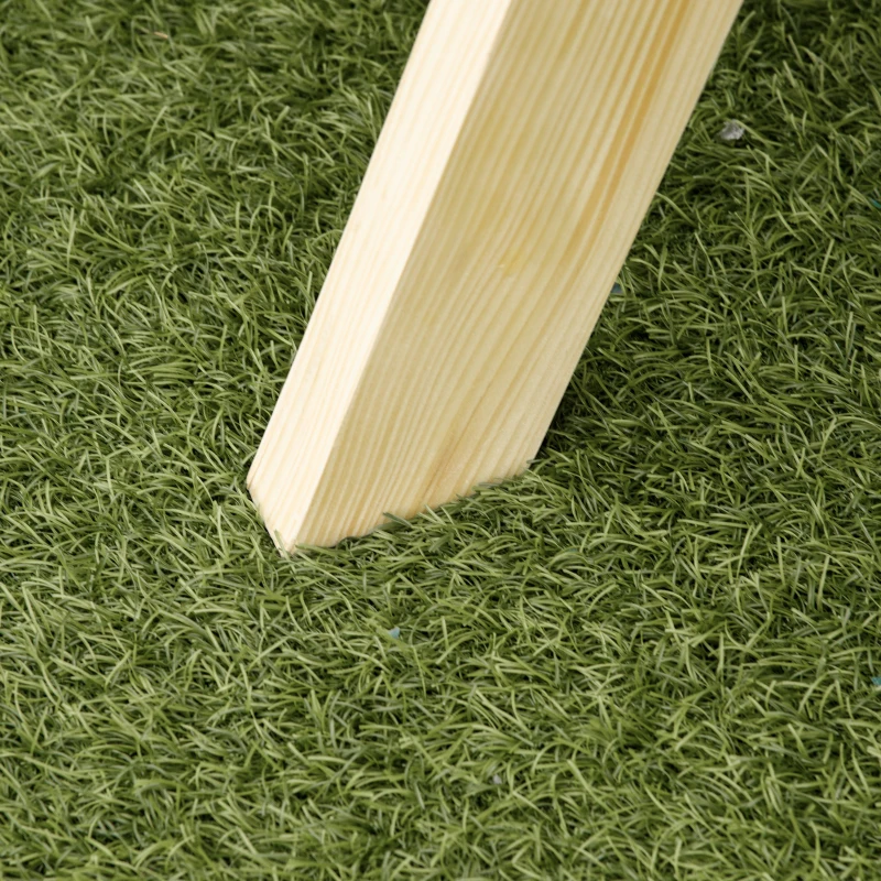 Outsunny Hochbeet Pflanzkasten Blumenkasten Blumentopf mit Abflusslöchern Vliesstoff Tannenholz Natur 129 x 78,5 x 82,5 cm