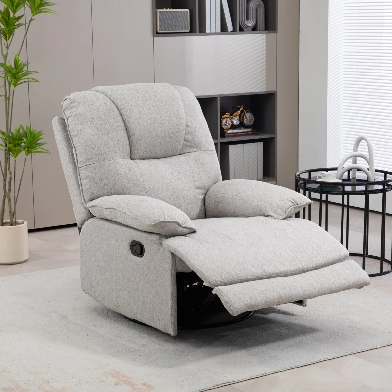 HOMCOM Relaxsessel, neigbar, komfortabel, 89x101x105 cm, Grau(m-2)