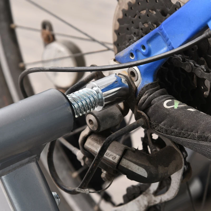 HOMCOM Rollentrainer, Fahrradtrainer, Magnetwiderstand, klappbar, Stahl, 54,5 x 47,2 x 39,1cm