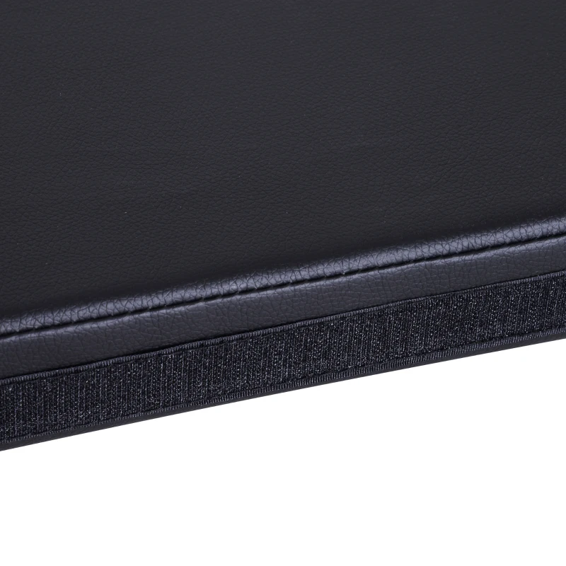 HOMCOM Pole-Dance-Matte, 5 cm dicke runde Kunststoff-Matte für Pole-Dance-Übungen, Gymnastik, Yoga, Schwarz