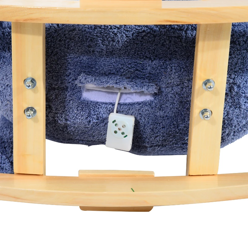 HOMCOM Cavallo a Dondolo in Legno Elefante per i Bambini 60x33x45cm