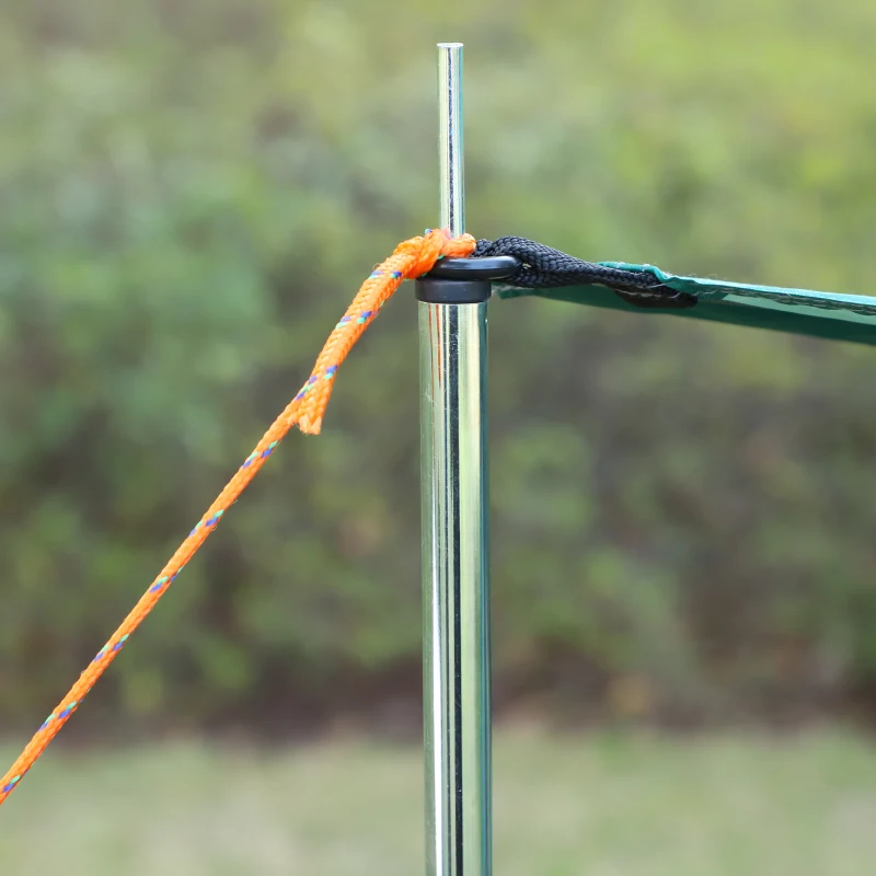 Outsunny Tente pop up montage instantané - tente de camping 3-4 pers.  - 2 portes + 2 fenêtres - dim. 2,1L x 2,1l x 1,4H m fibre verre polyester oxford vert turquoise