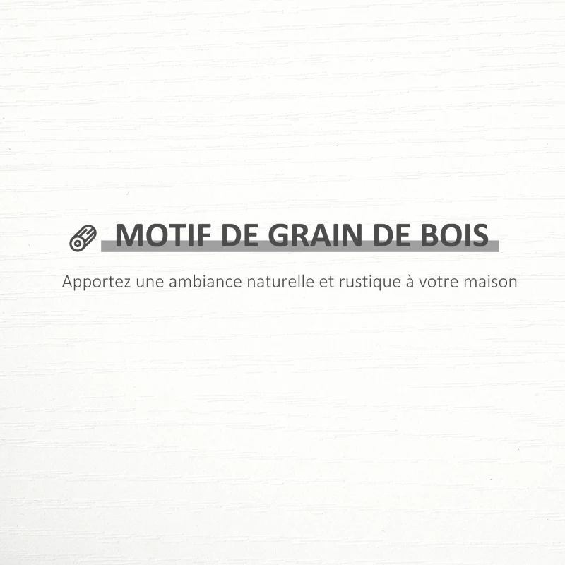 HOMCOM Lot de 3 étagères murales flottantes - dim. 80L x 18l x 18H cm - kit complet de fixation inclus - MDF grain de bois blanc