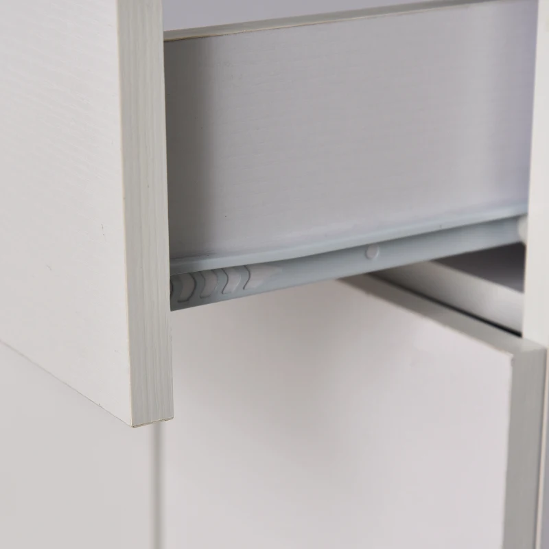 HOMCOM Ensemble de meubles d'entrée avec meuble chaussures et porte-manteaux blanc