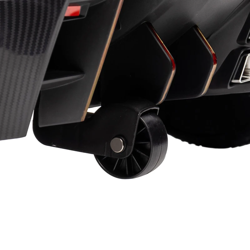 HOMCOM Macchina Elettrica per Bambini Lamborghini Veneno 12V con Telecomando, Età 3-6 Anni, Nero