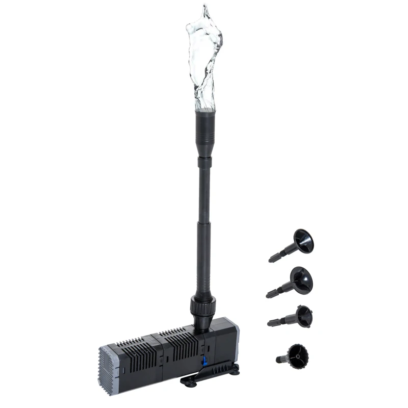 Outsunny Pompe à eau submersible L 22 x l 7 x H 43 cm 35 W débit 600L/H noir