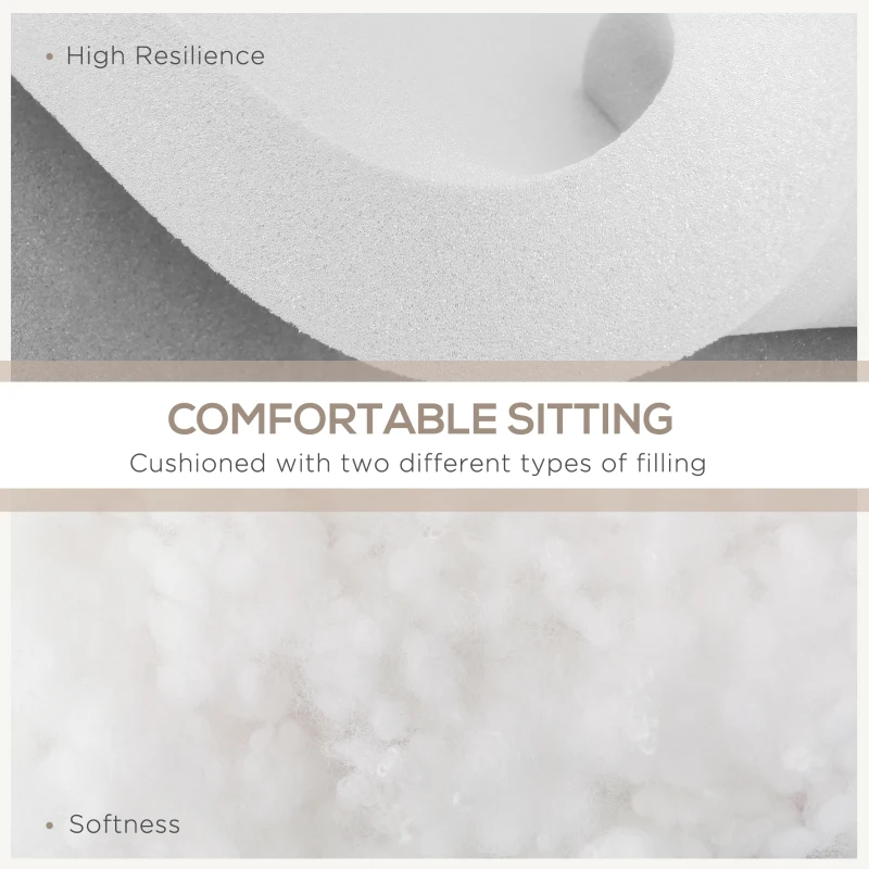 Outsunny Set of 14 Dining Set Cushions - Cream