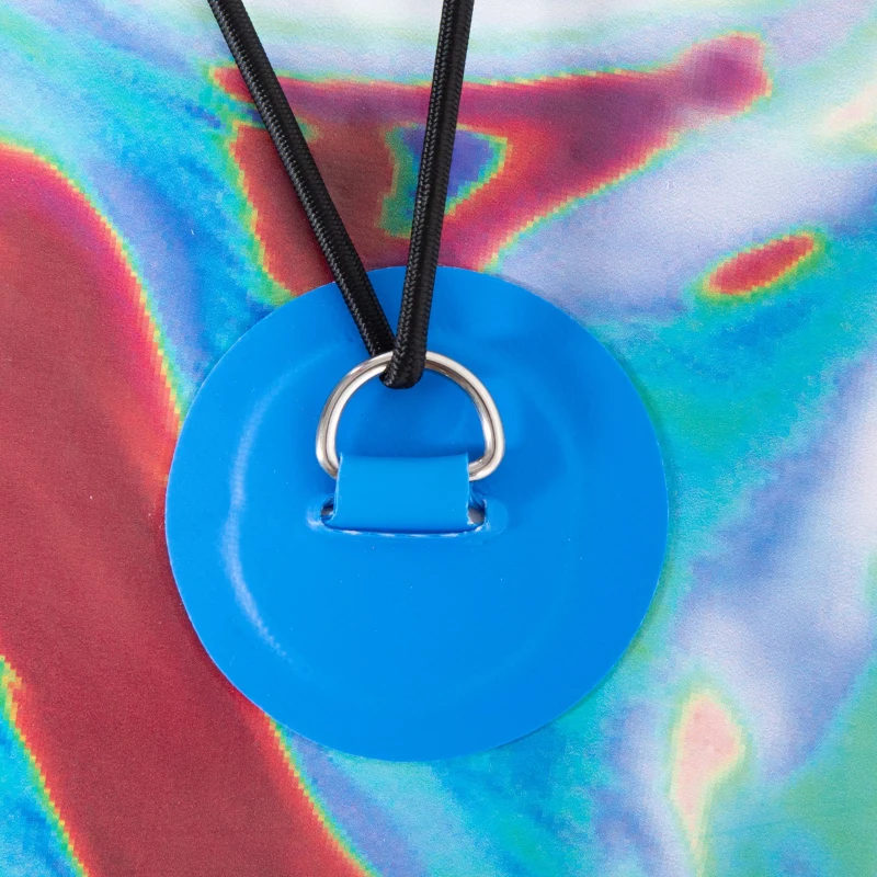 Outsunny Planche de stand up paddle gonflable, pagaie en aluminium réglable, planche antidérapante avec accessoires et sac de transport, dim. 320L x 76l x 15H cm, bleu et blanc