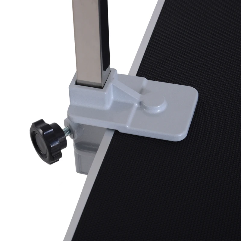 PawHut Trimmtisch klappbar Tierpflegetisch Schertisch Pflegetisch für Hunde Katzen Metall Schwarz 81 x 48,5 x 80 cm