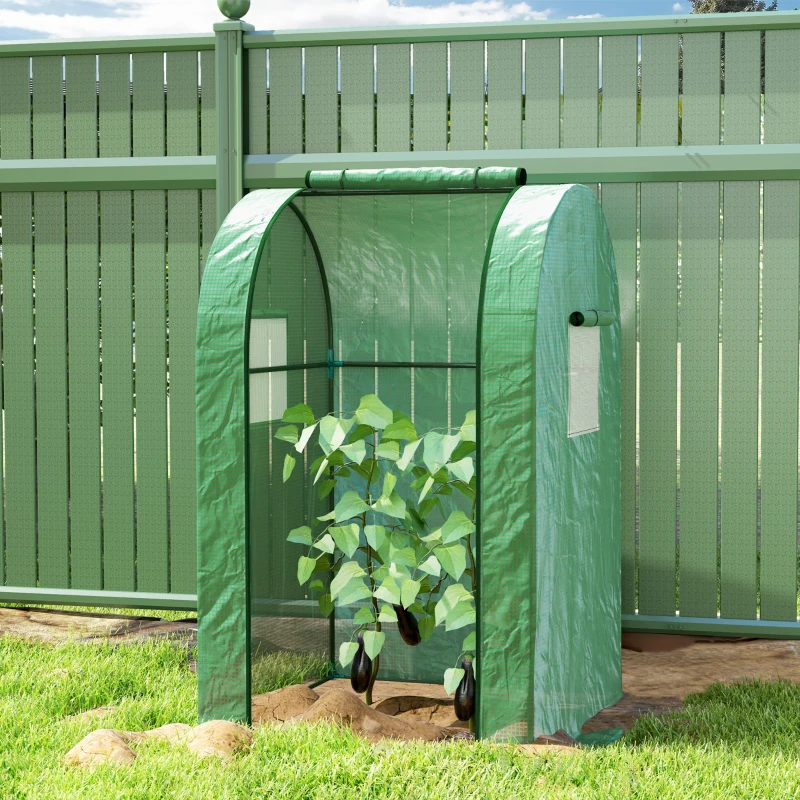 Outsunny 94 x 94cm Mini Portable Greenhouse - Green