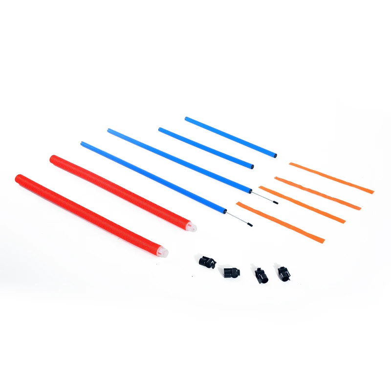 PawHut Set de Entrenamiento Agilidad Perros Salto Polo Tunel Equipo Valla con 1 Bolsa de Transporte