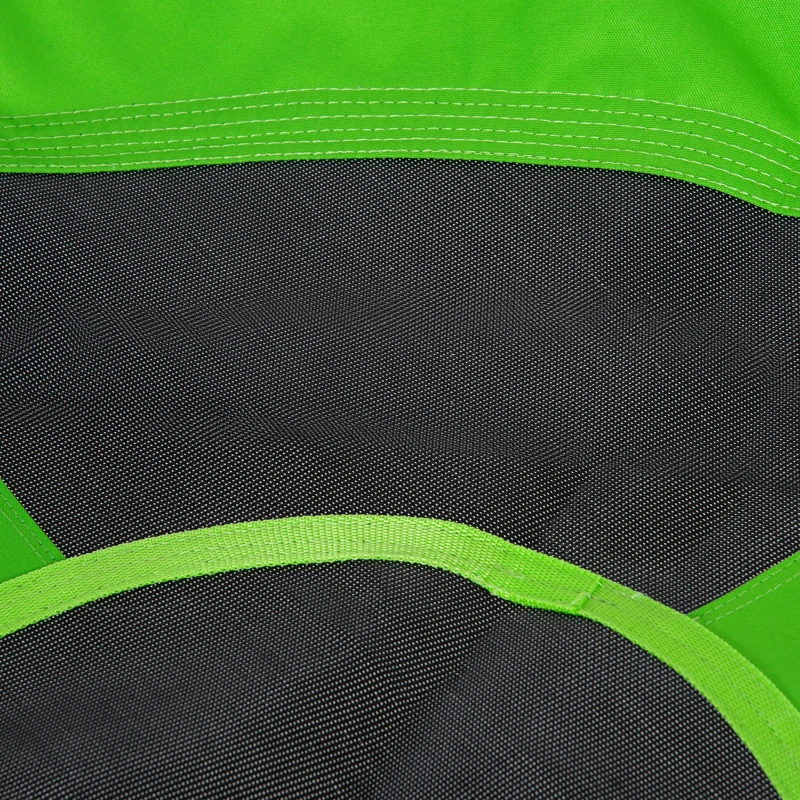 Outsunny Balançoire nid d'oiseau Ronde avec Tente Amovible Ø 100 cm 4 Anneaux Inclus métal époxy Oxford Haute densité - Vert et Bleu