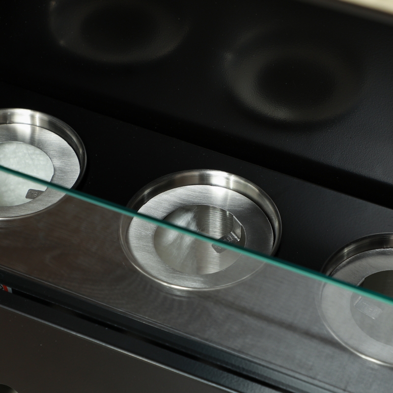 HOMCOM Camino a Bioetanolo con 3 Bruciatori Durata 1.5-3 Ore, Capacità 1.2L e Copertura 16-18㎡, 63.5x24x66cm, Marrone