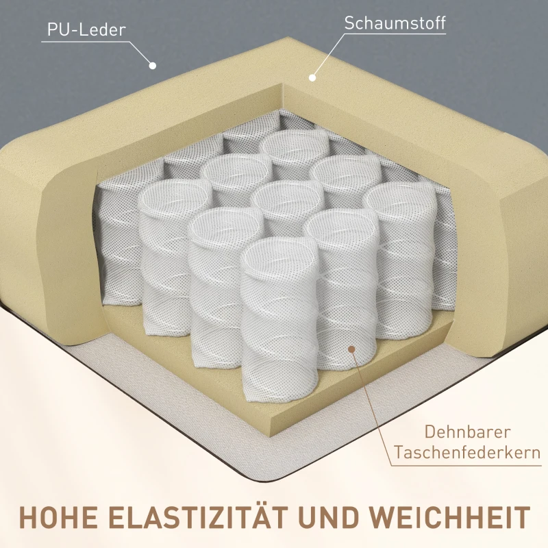 HOMCOM Massagesessel mit Wipp-, Liege- & Wärmefunktion, Timer, 5 Modi, drehbar, Hellgrau(m-6)