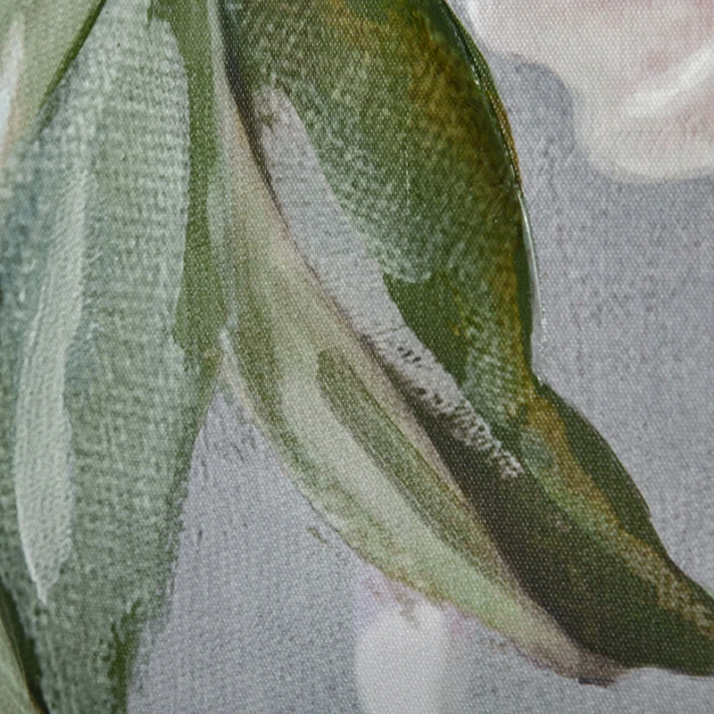 HOMCOM Stampa su Tela con Peonie, 5 Pezzi per Casa e Ufficio, Tela in Legno di Pino e Vernice ad Acqua, 200x100cm, Multicolore