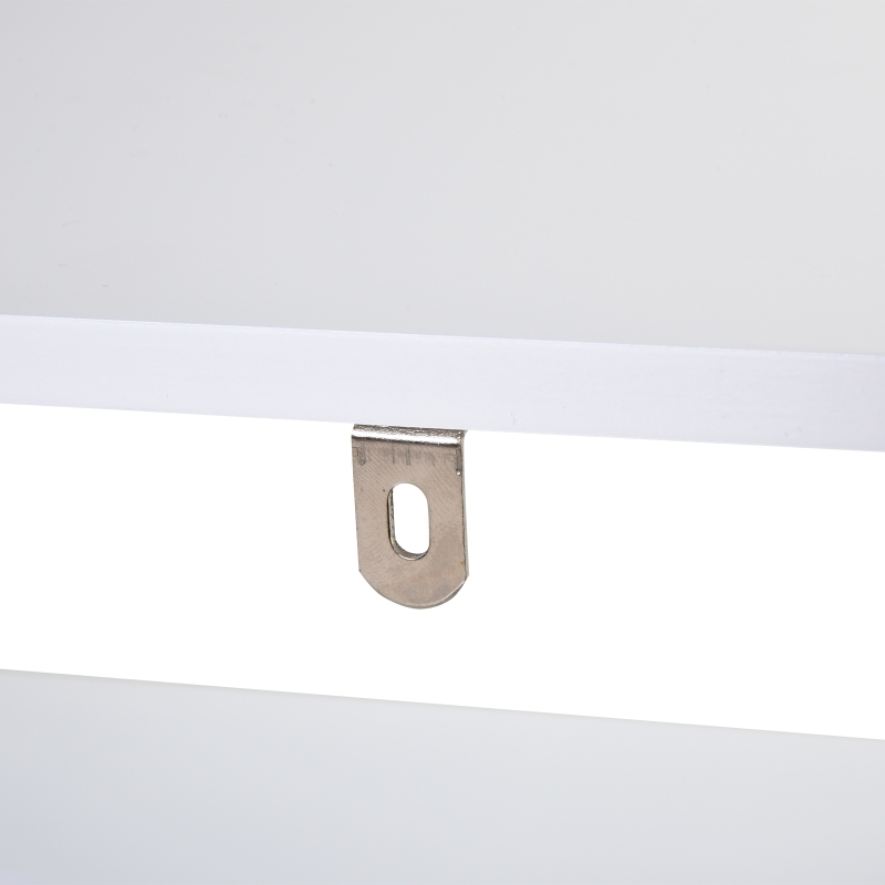 kleankin Waschbeckenunterschrank moderner Badschrank Badmöbel Badezimmerschrank mit Doppeltür Waschbecken Unterschrank Weiß 60 x 30 x 60 cm