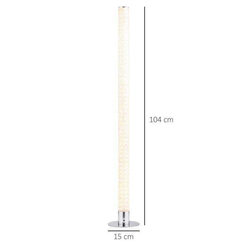 HOMCOM RGB Floor Lamps Dimmable Corner Lamp with Remote Control, LED Modern Mood Lighting for Living Room Bedroom Gaming Room