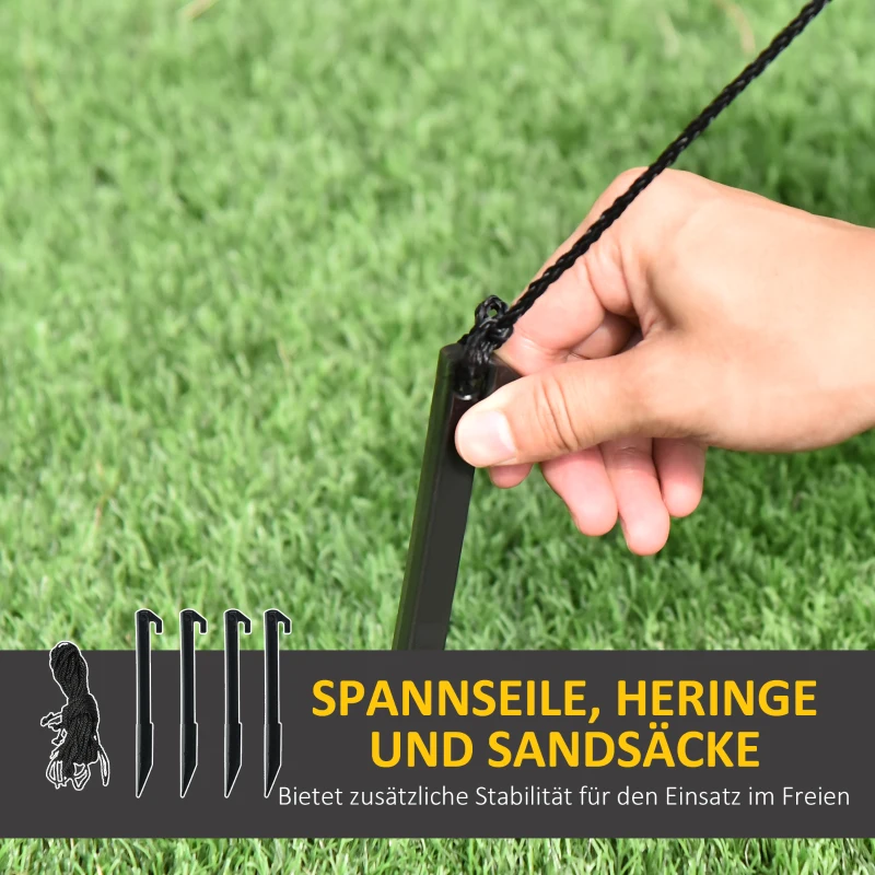 HOMCOM Aufblasbarer Weihnachtsmann mit Schornstein, LED-Beleuchtung, integriertes Gebläse, 80 x 70 x 210 cm