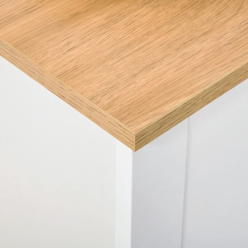 HOMCOM Narrow Shoe Cabinet, Space Saving Shoe Storage Cabinet with 2 Flip Drawers and Adjustable Shelves for 6-12 Pairs of Shoes for Hallways and Living Room, White