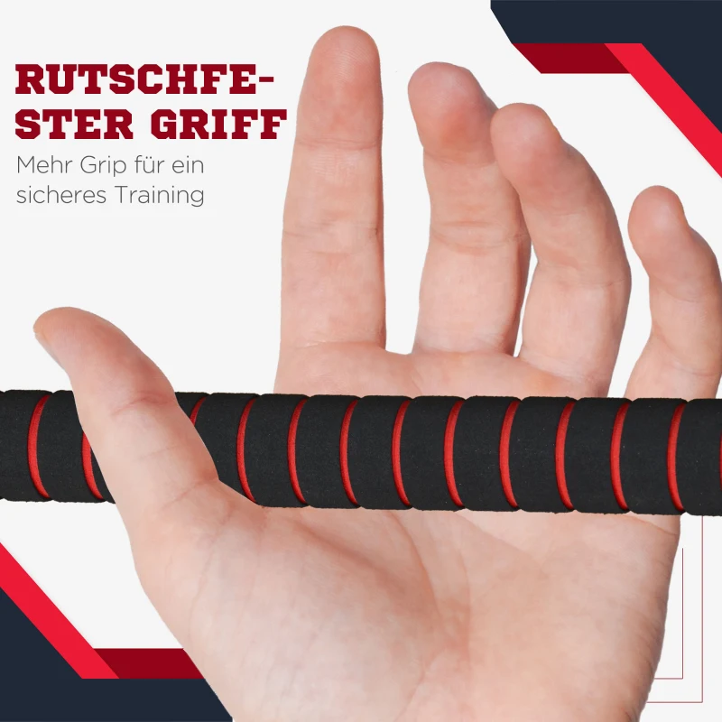 HOMCOM 2 in 1 Hanteln Set 25 kg verstellbare Kurzhantel & Langhantel professionell Dumbbell Krafttraining und Gewichtheben für Zuhause Fitness