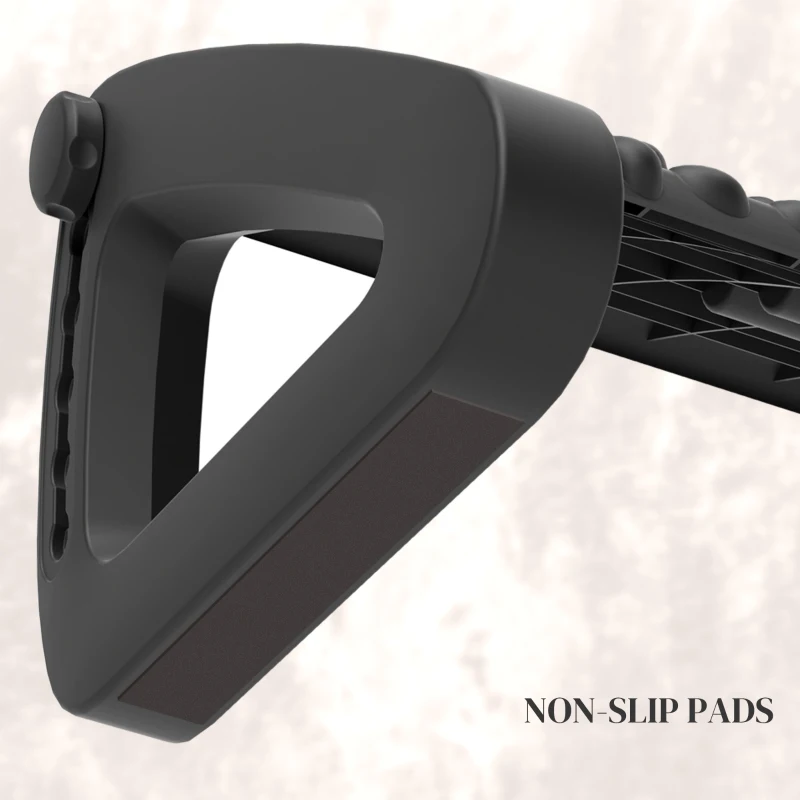 HOMCOM 10°-45° Six-Angle Massage Footrest - Black