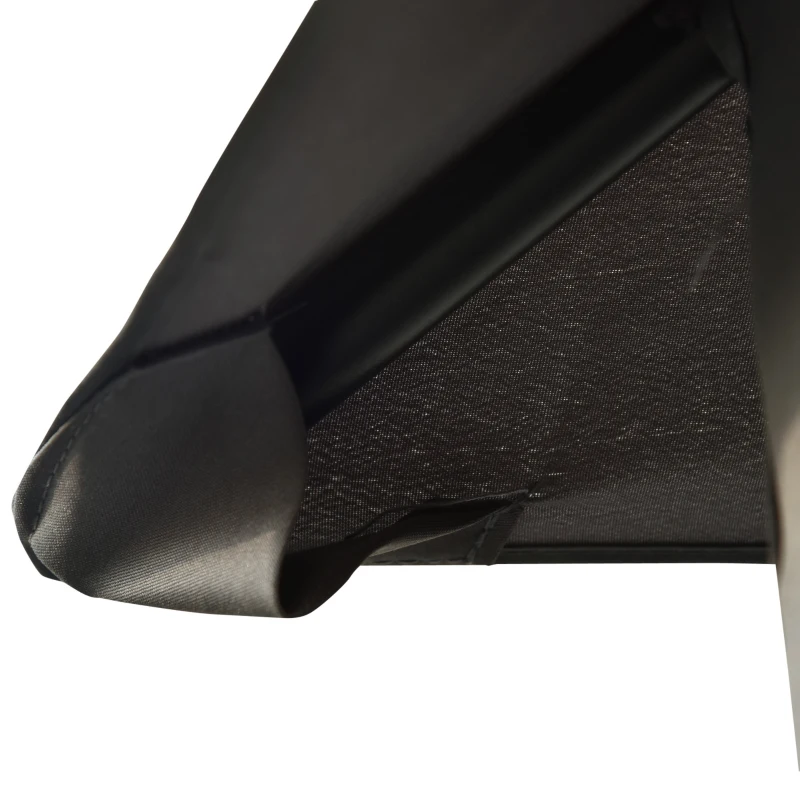 Outsunny Dondolo da Giardino 3 Posti Lettino e Gazebo Design 3 in 1 con Tettuccio, 256x172x248 cm, Grigio Scuro