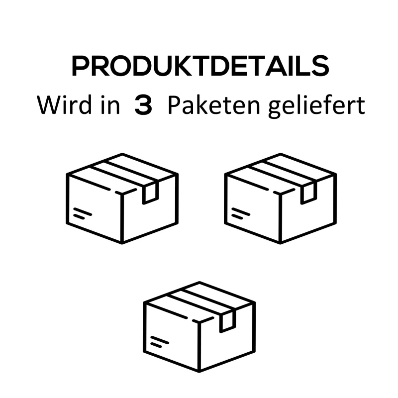 Outsunny Gartenmöbel-Set, 4-tlg., 3 Sofas, Beistelltisch, Sitzkissen, Alurahmen, Kunstrattan, Beige