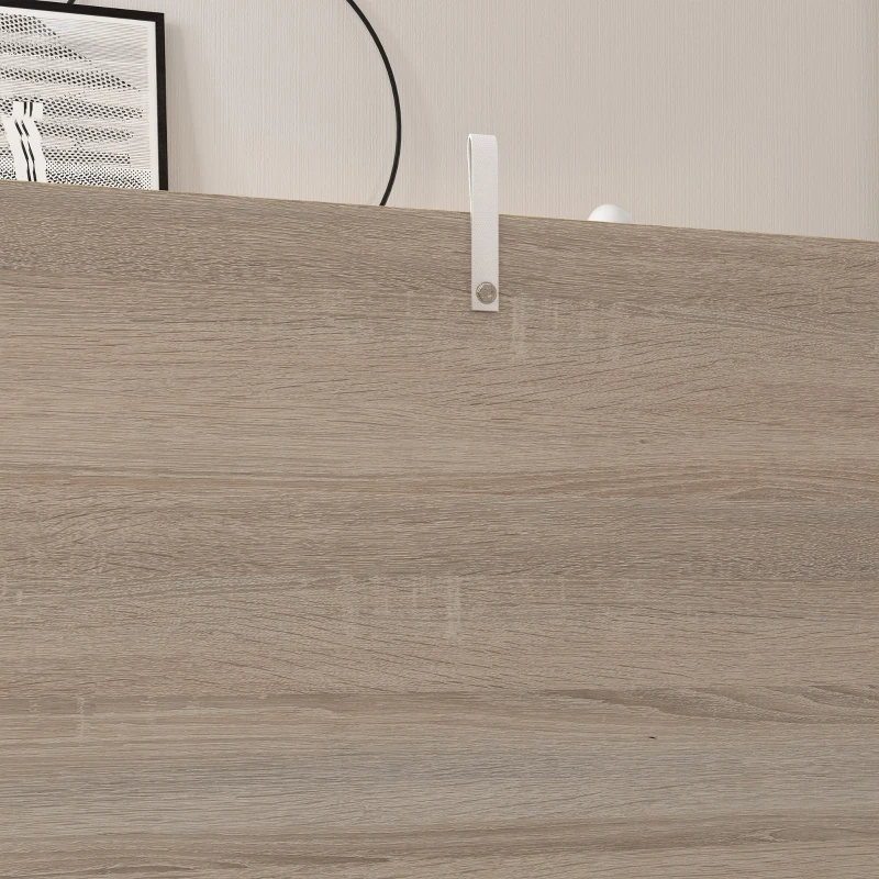 HOMCOM Arcón de Almacenamiento con Tapa Carga Máx. 120 kg para Dormitorio Salón 100x40x40 cm Natural y Blanco