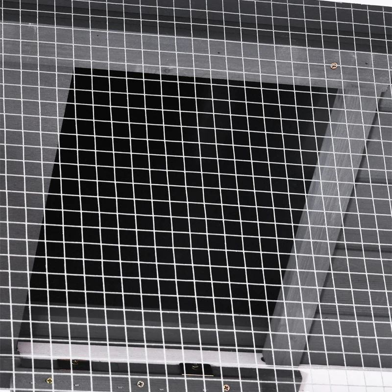 PawHut Gallinero para Exterior de 2 Niveles con Nido Zona Abierta Techo Asfáltico Bandeja Extraíble 175,4x95,5x100 cm Gris