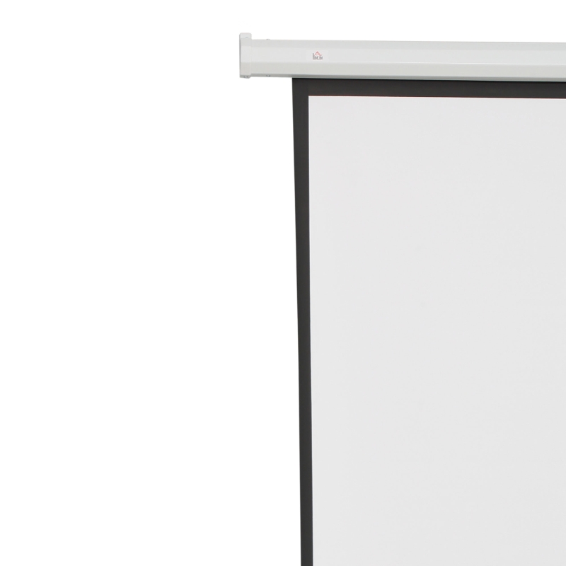 HOMCOM Beamer-Leinwand, inkl. Fernbedienung, 84 Zoll, 4:3 Format, 171x130 cm, Weiß