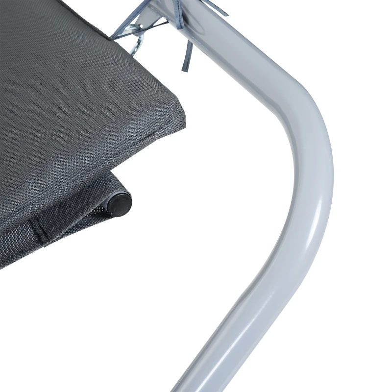 Tumbona 212x130x60cm con Cojin Hamaca Playa Piscina con Balancin integrado Gris