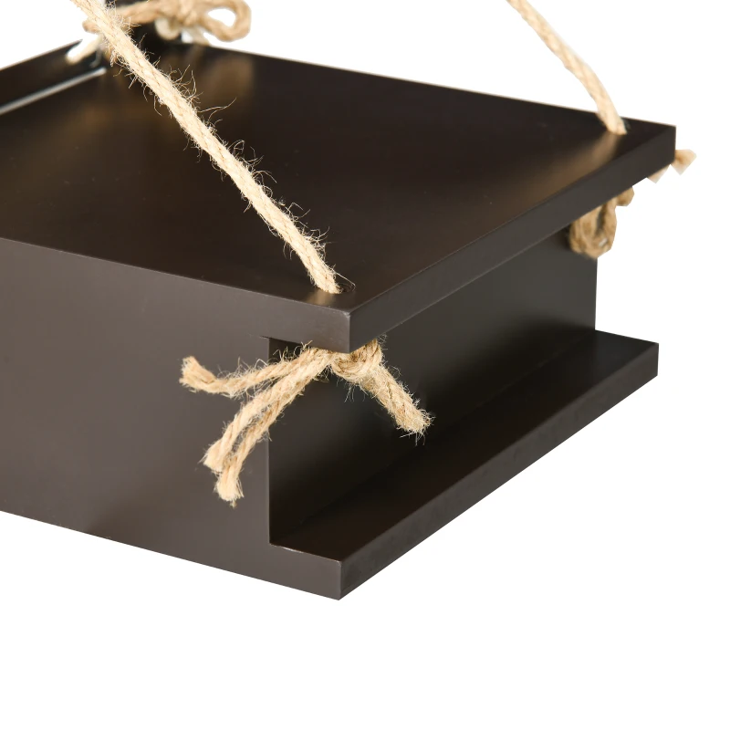 PawHut Katzenkletterwand, Katzenregal, Hängebrücke, 96 cm x 20 cm x 25,5 cm, Braun