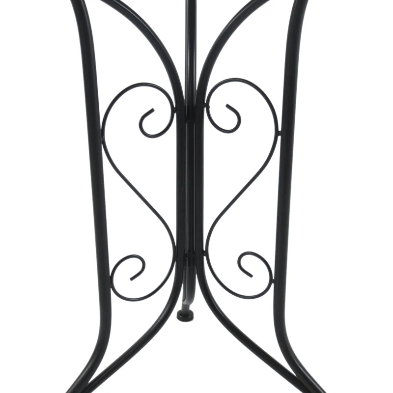 Outsunny 3 PCs Garden Mosaic Bistro Set Outdoor Patio 2 Folding Chairs & 1 Round Table  Outdoor Furniture Vintage