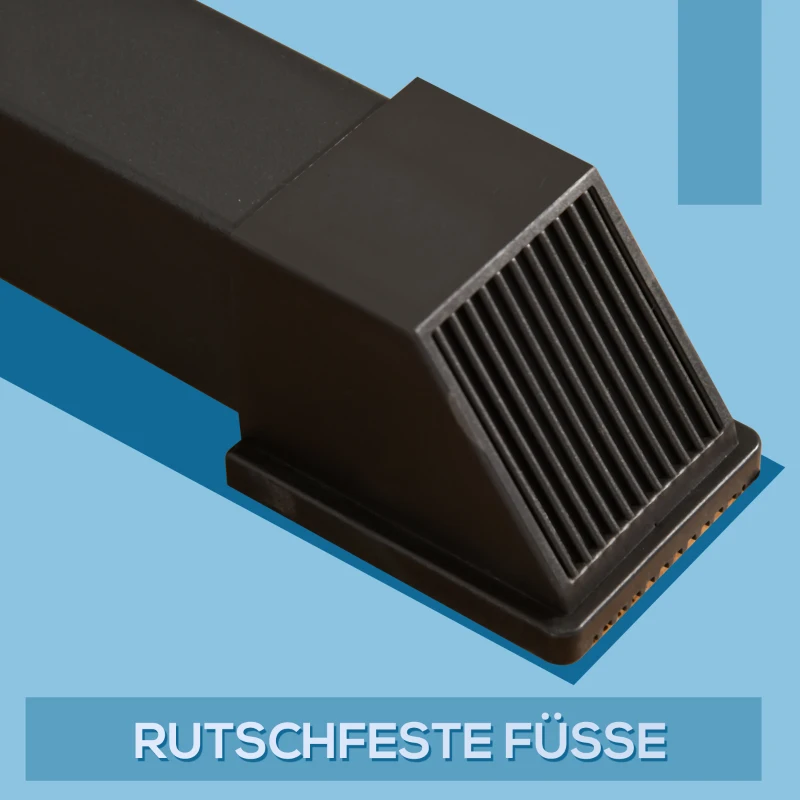 HOMCOM Dipstation Dipständer Dip Dipper Stangen Ständer Bauchtrainer Rückentrainer Stahl bis 120 kg belastbar Fitnessgerät für Zuhause Krafttraining Schwarz