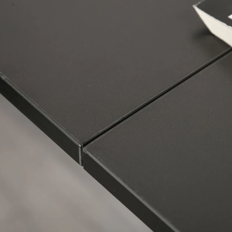 HOMCOM Escritorio Esquinero para Ordenador en Forma de L con 3 Cajones para Oficina Estudio 143,5x143,5x76 cm Negro