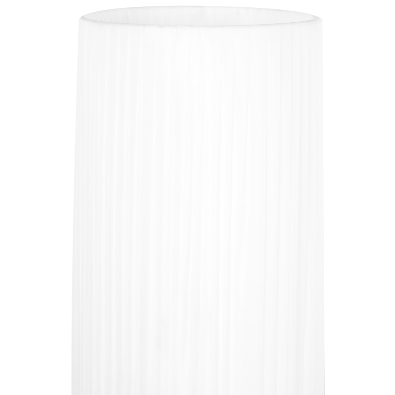 HOMCOM Stehlampe Wohnzimmer Schlafzimmer Standleuchte Stehleuchte Edelstahlboden Textillampenschirm 40 W rund weiß + silber Ø 20 x 160 cm