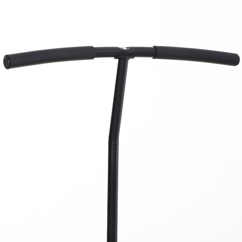 HOMCOM Fitness-Trampolin, Trampolin für Kinder und Erwachsene, Gartentrampolin, Stahl+Kunststoff+EVA, Grün+Schwarz, 122 x 122 x 122-138 cm