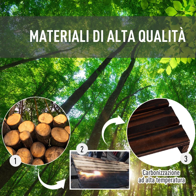 Outsunny Scaffale Portafiori a 4 Livelli, Fioriera da Esterno e Interno in Legno con 4 Ruote, 123.5 x 33 x 80cm