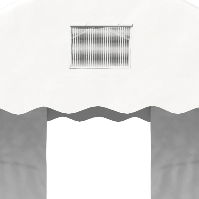 Outsunny 3 x 6 m Marquee Gazebo with Sides, Party Tent Canopy & Carport Shelter for Outdoor Event, Wedding, White