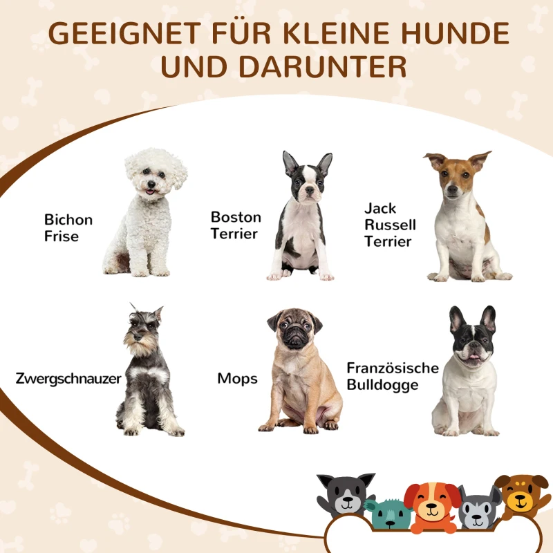 PawHut Hundehütte, mit Lüftungsöffnungen, wetterfest, Holzmaterial, Schwarz+Holzfarbe, 69 x 50 x 58,5 cm
