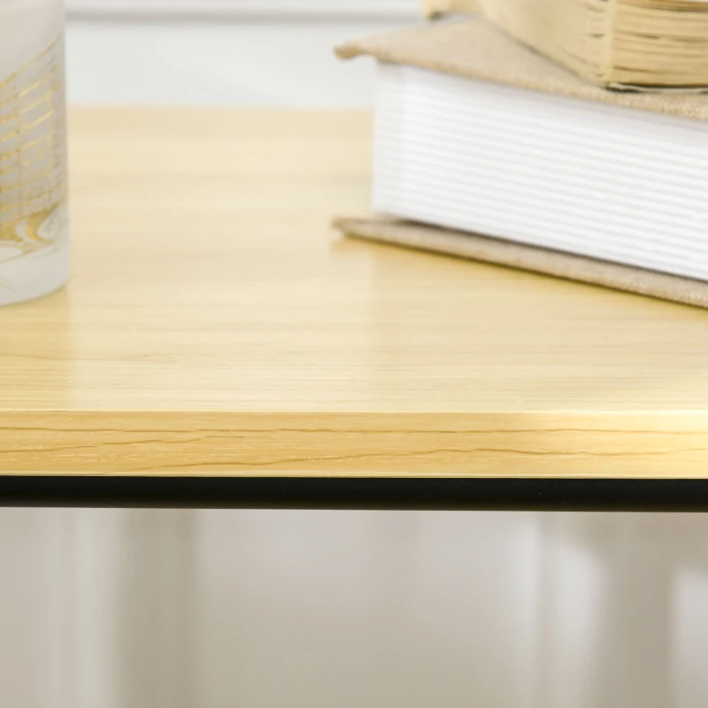 HOMCOM Carrello da Cucina Multiuso a 3 Livelli in Truciolato e Acciaio con Maniglia e 4 Ruote, 79x38x95 cm