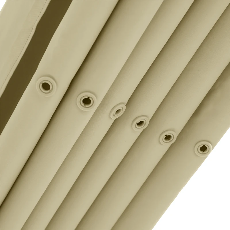 Outsunny Pergola rétractable 4 x 4 m structure métal époxy anticorrosion noire + toile polyester haute densité 180 g/m² incluse beige