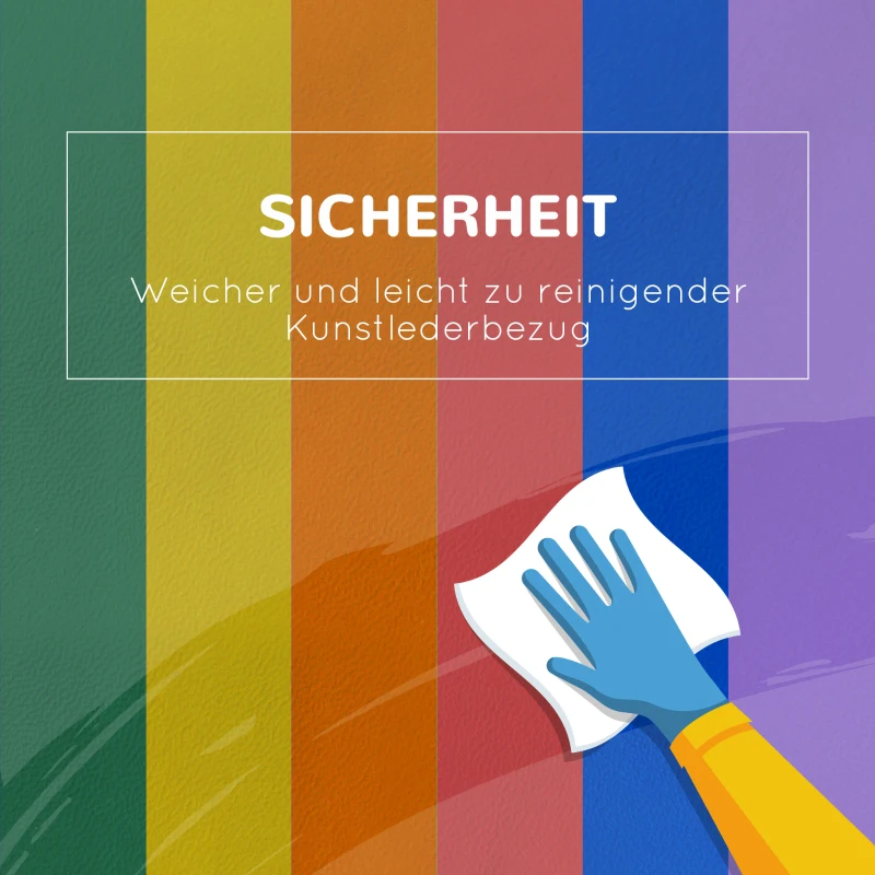 HOMCOM Bausteinset 7er-Set Tangram Legespiel Schaumstoffbausteine Bauspielzeug Riesenbausteine zum Toben und Klettern für 1-3 Jahre Kinder Großbausteine mehrfarbig