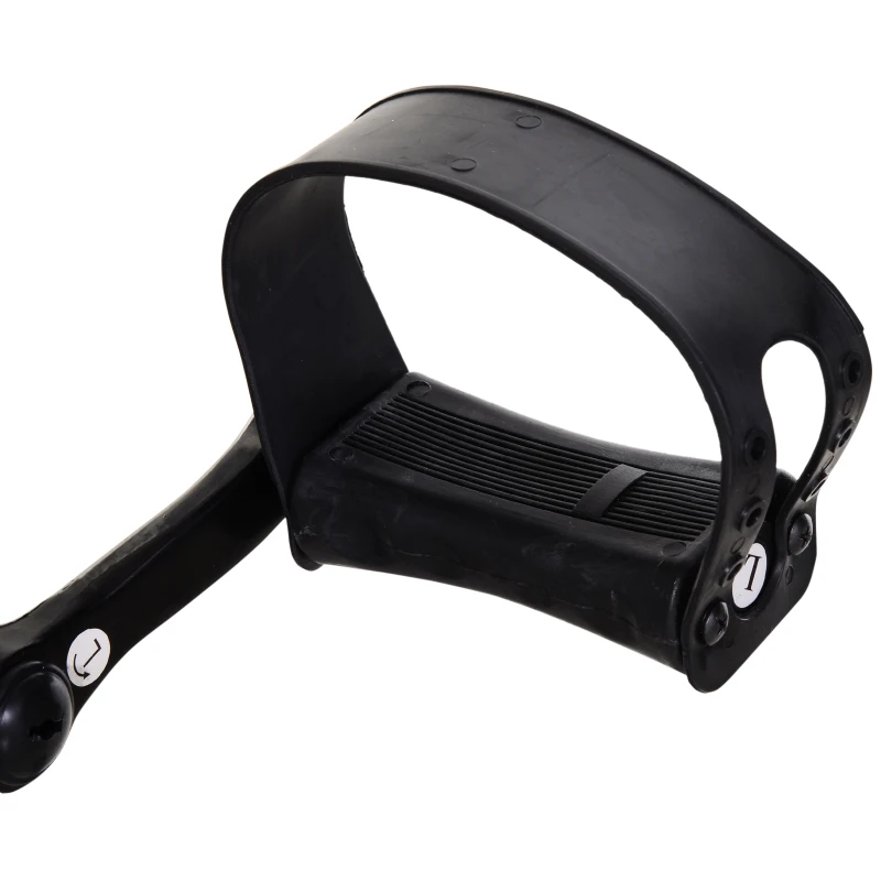 HOMCOM Mini Cyclette Pedaliera per Gambe e Braccia per Fitness a Casa, Resistenza Regolabile Pedali Antiscivolo