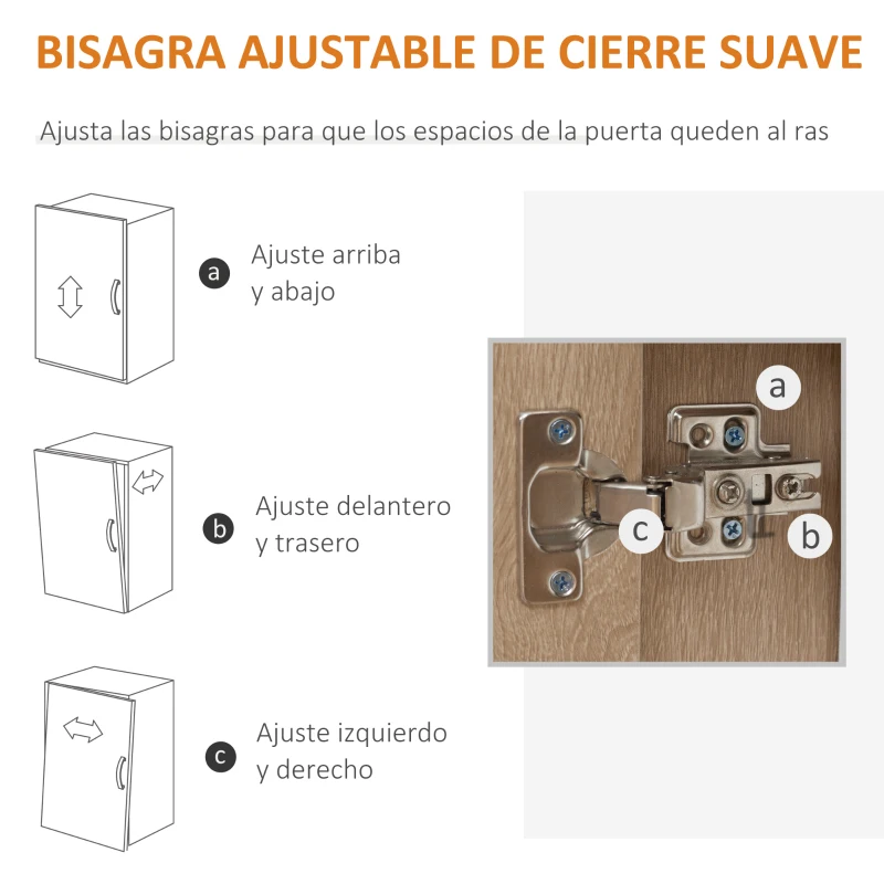 HOMCOM Aparador de Salón Moderno con 2 Puertas 1 Cajón y 3 Estantes Abiertos 80x30x96,5 cm Natural(m-7)