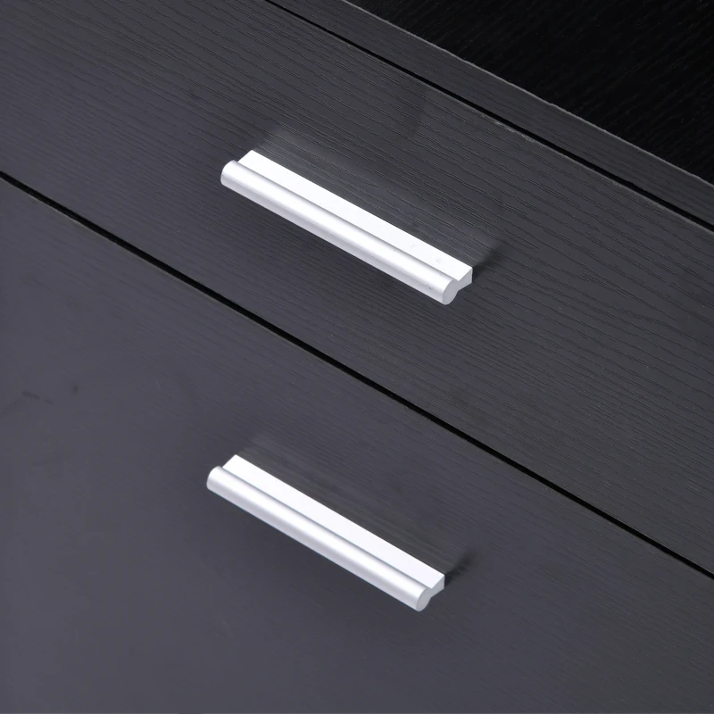 HOMCOM Schreibtisch mit Regal Computertisch Bürotisch mit Tischplatte für Drucker Schublade MDF Metall Schwarz 137 x 55 x 92 cm