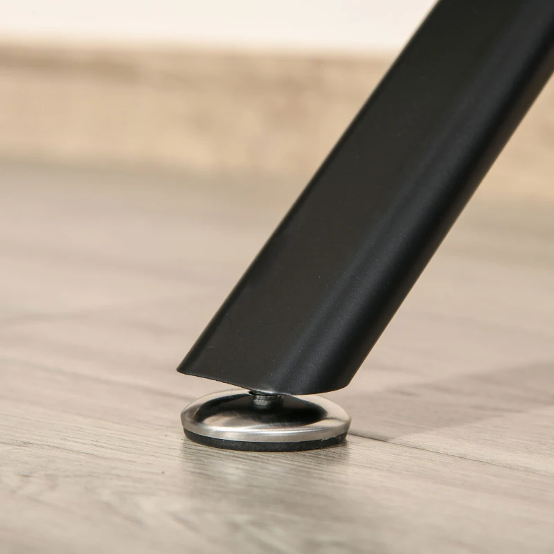 HOMCOM Escritorio Esquinero para Ordenador en Forma de L con 3 Cajones para Oficina Estudio 143,5x143,5x76 cm Negro