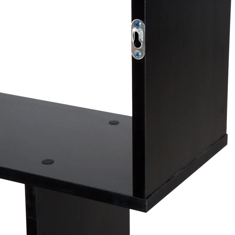 HOMCOM Libreria Legno Design Moderno con 6 Ripiani 80 × 23 × 192cm Nero