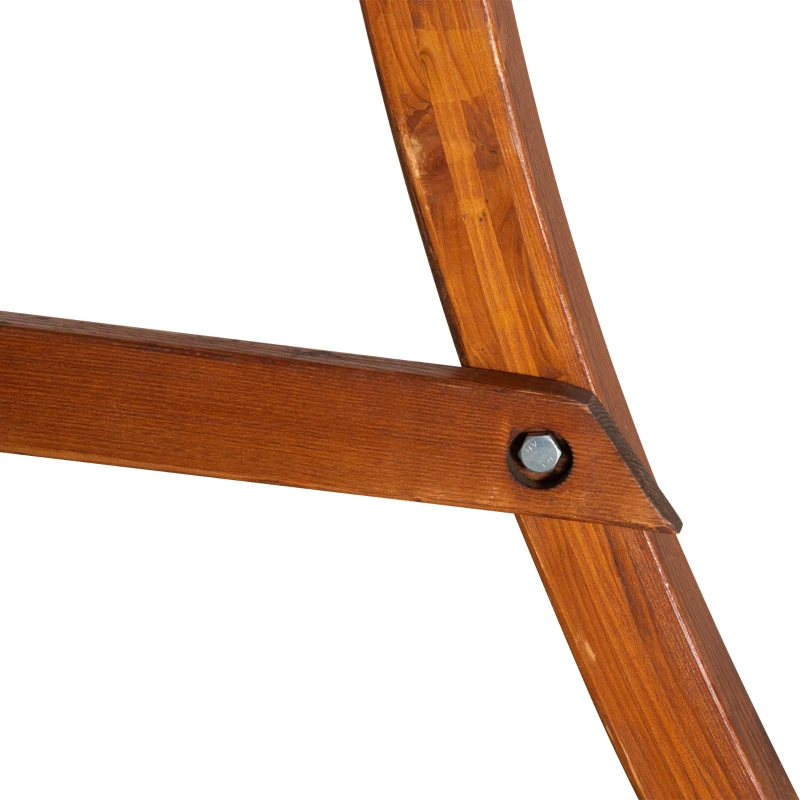 Outsunny Hängestuhlgestell aus Lärchenholz Hängesesselgestell Hängestuhl Ständer max. 120 kg freistehend Outdoor Indoor Natur 127 x 162 x 211 cm